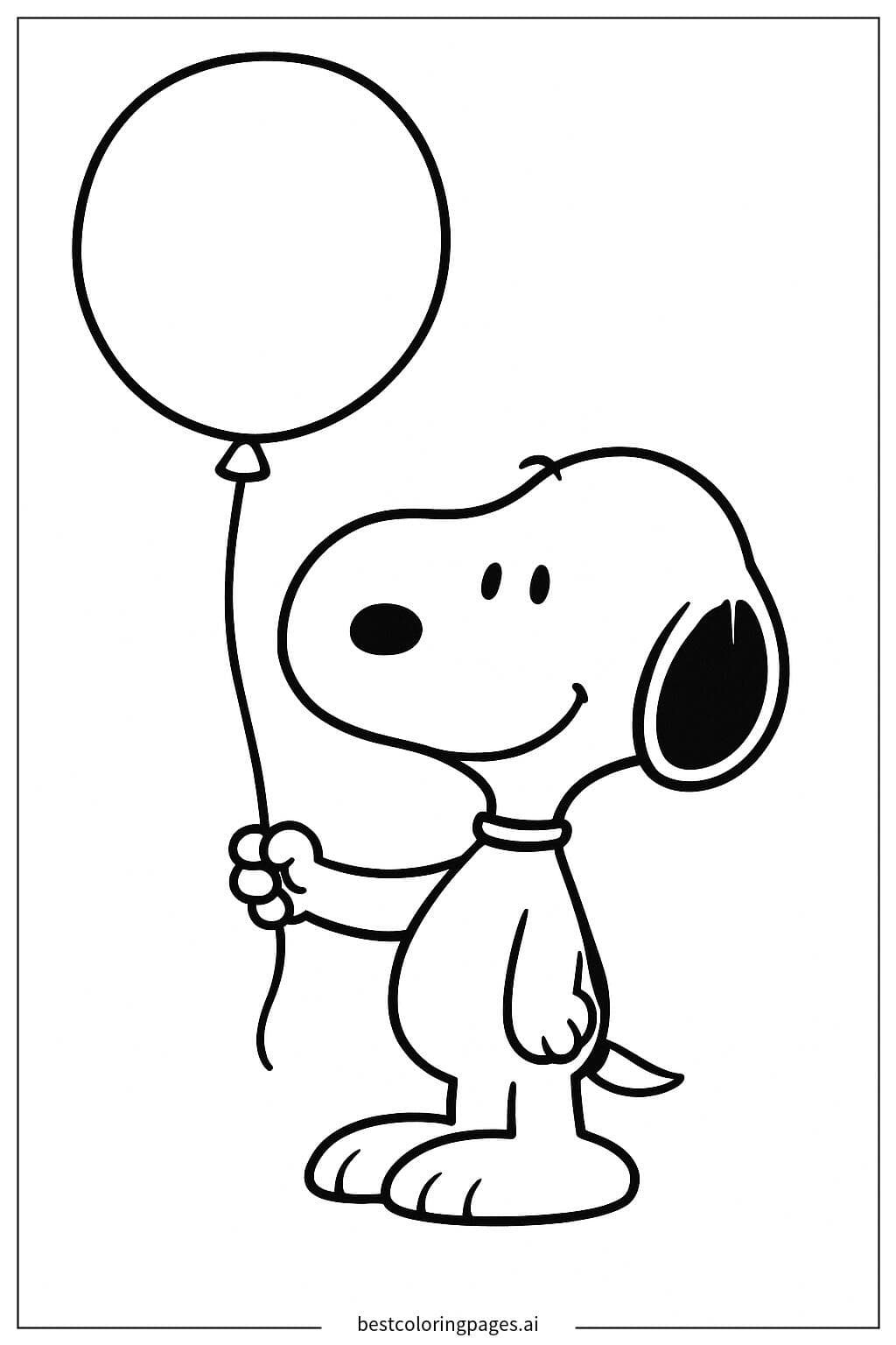 Snoopy with a Balloon