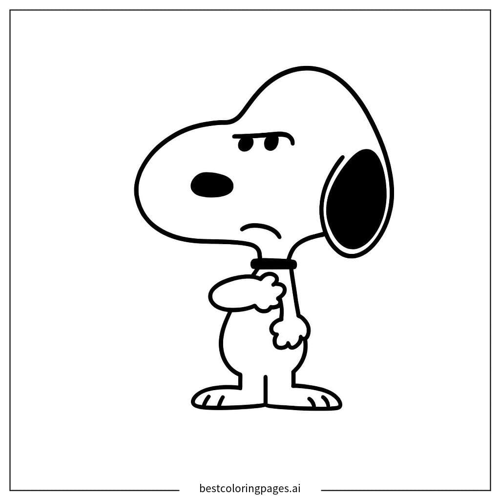 Snoopy parece escéptico