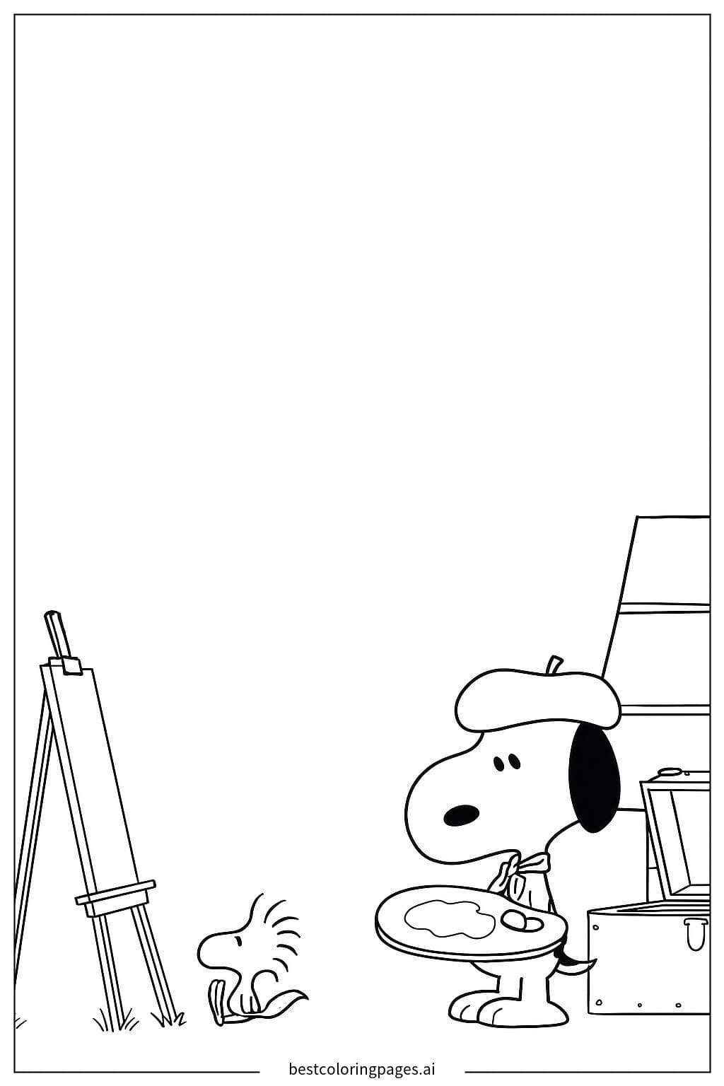 Snoopy the Artist