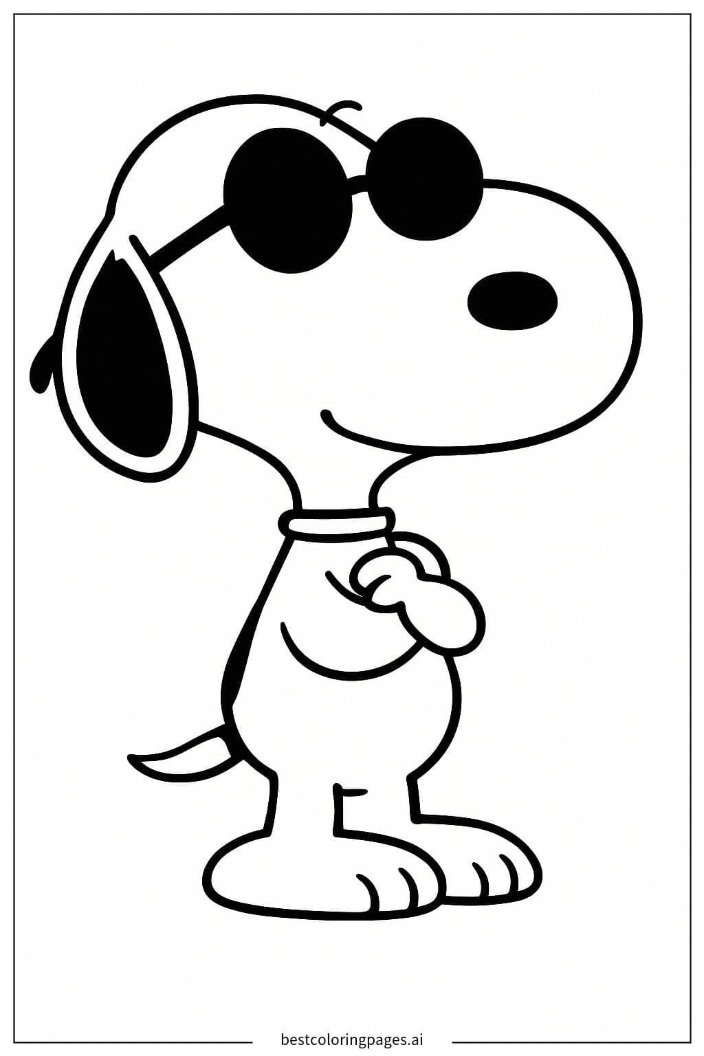 Snoopy with Cool Sunglasses