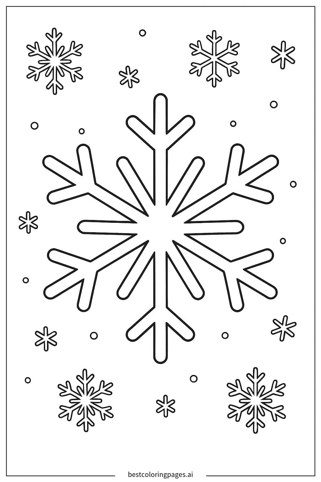 Patrones de copos de nieve