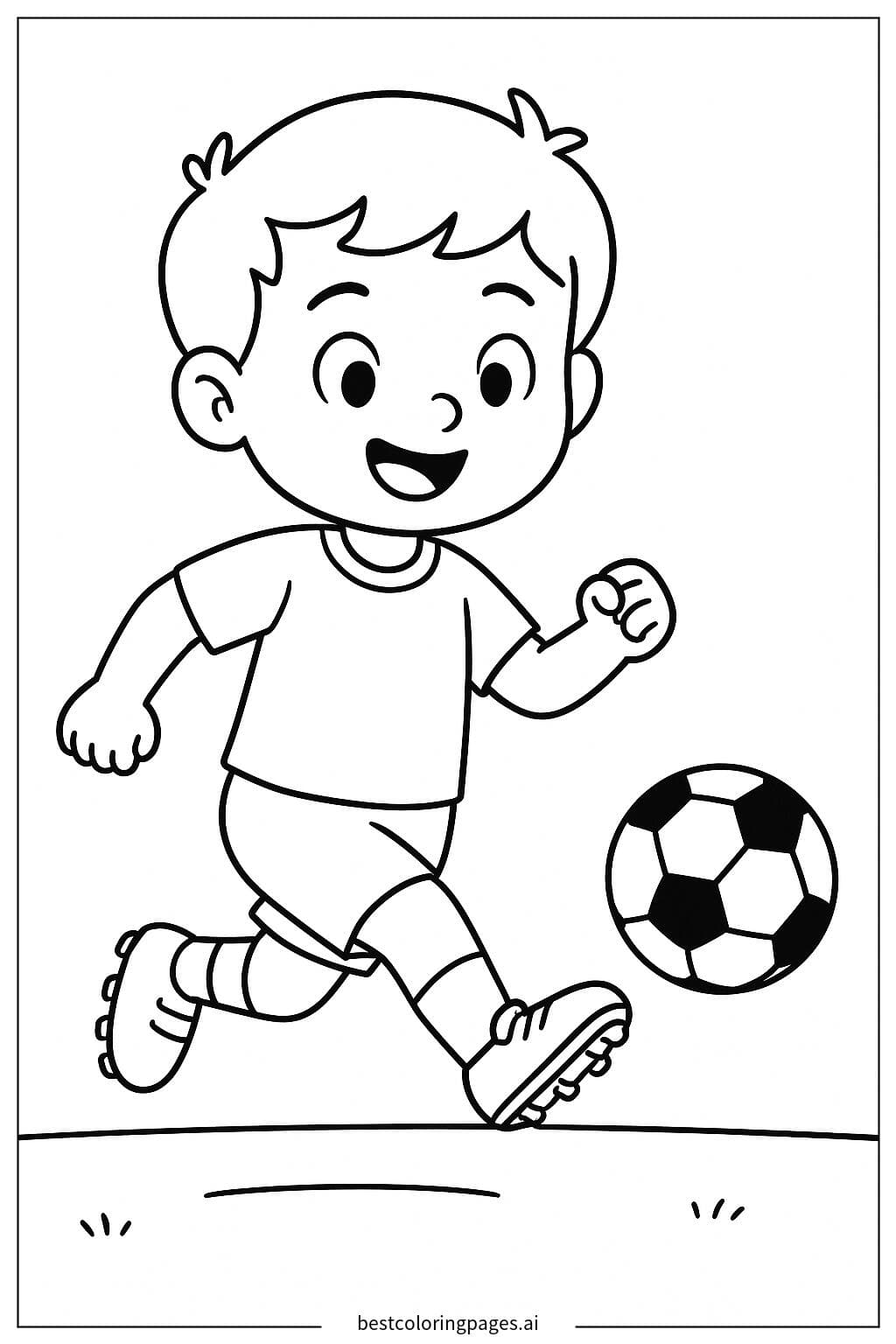 Soccer Jersey and Cleats Coloring Page