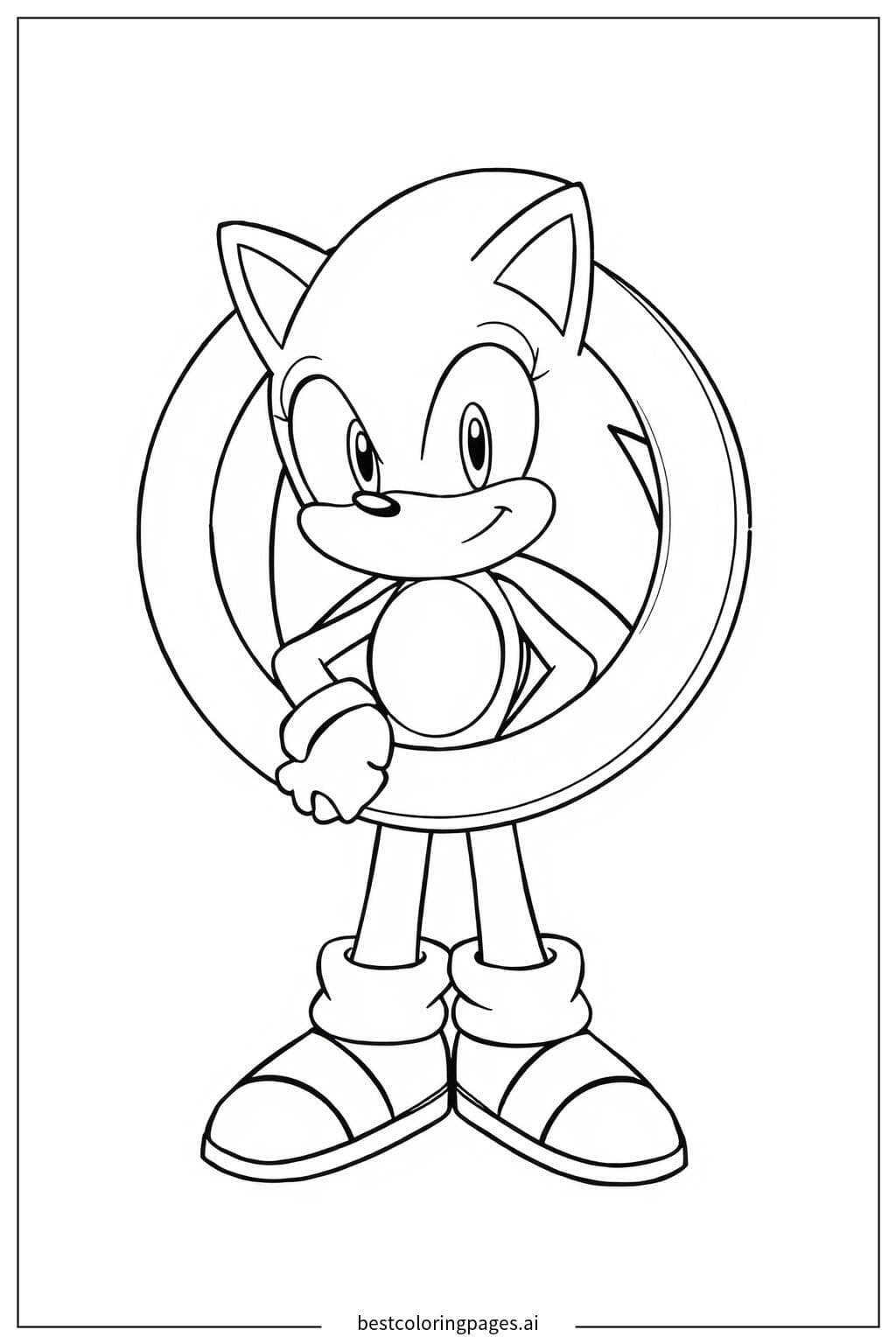 Sonic con un anello d'oro