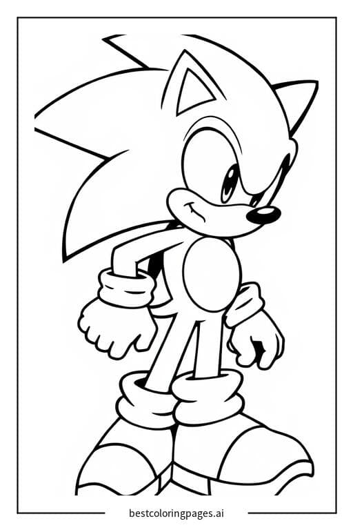 Sonic Ready to Run Coloring Pages