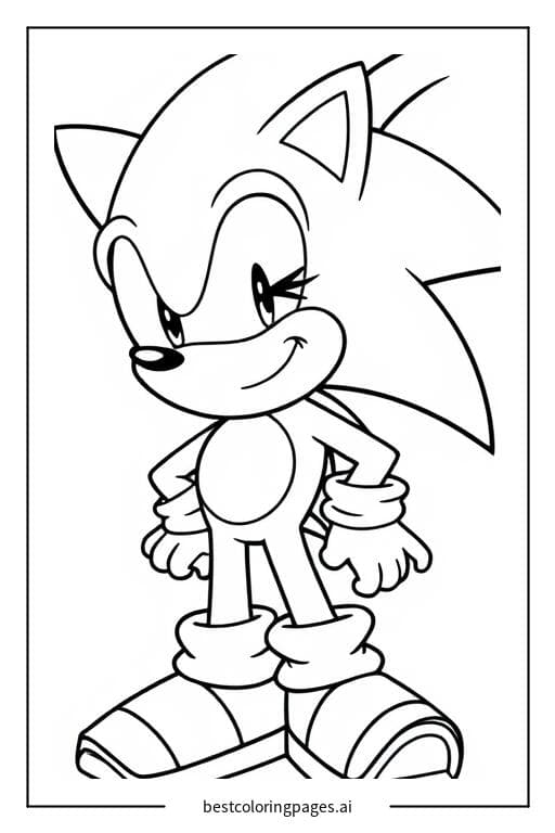 Sonic Winks Coloring Pages
