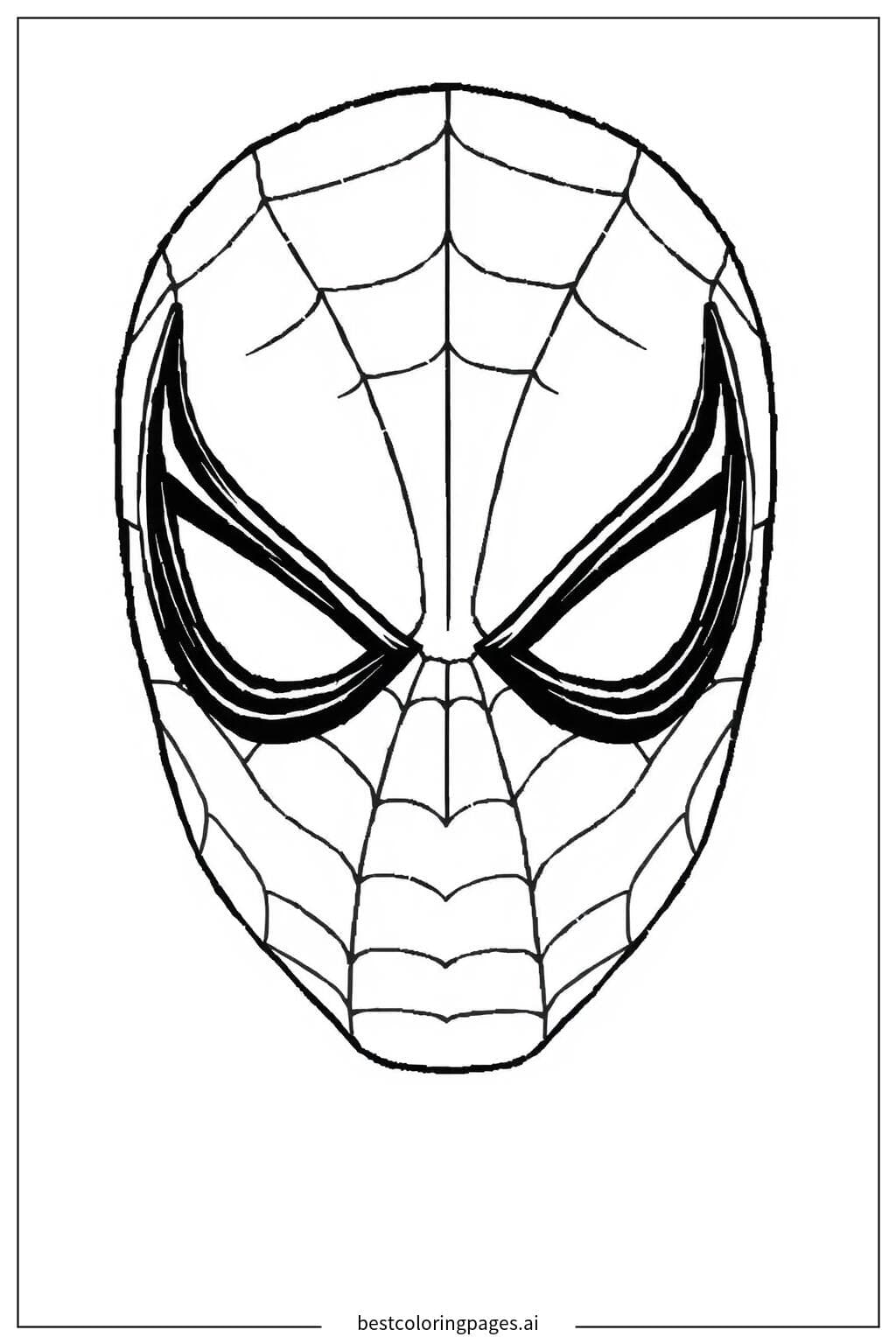 Spiderman Maske Nahaufnahme