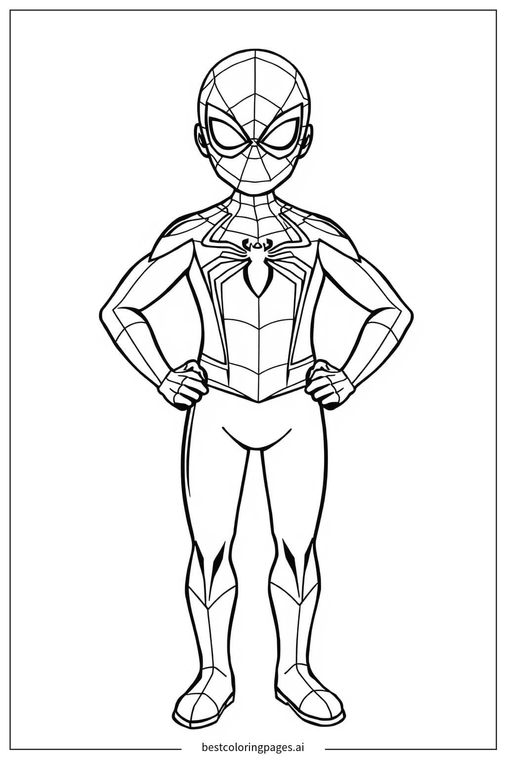 Spiderman in a Heroic Pose