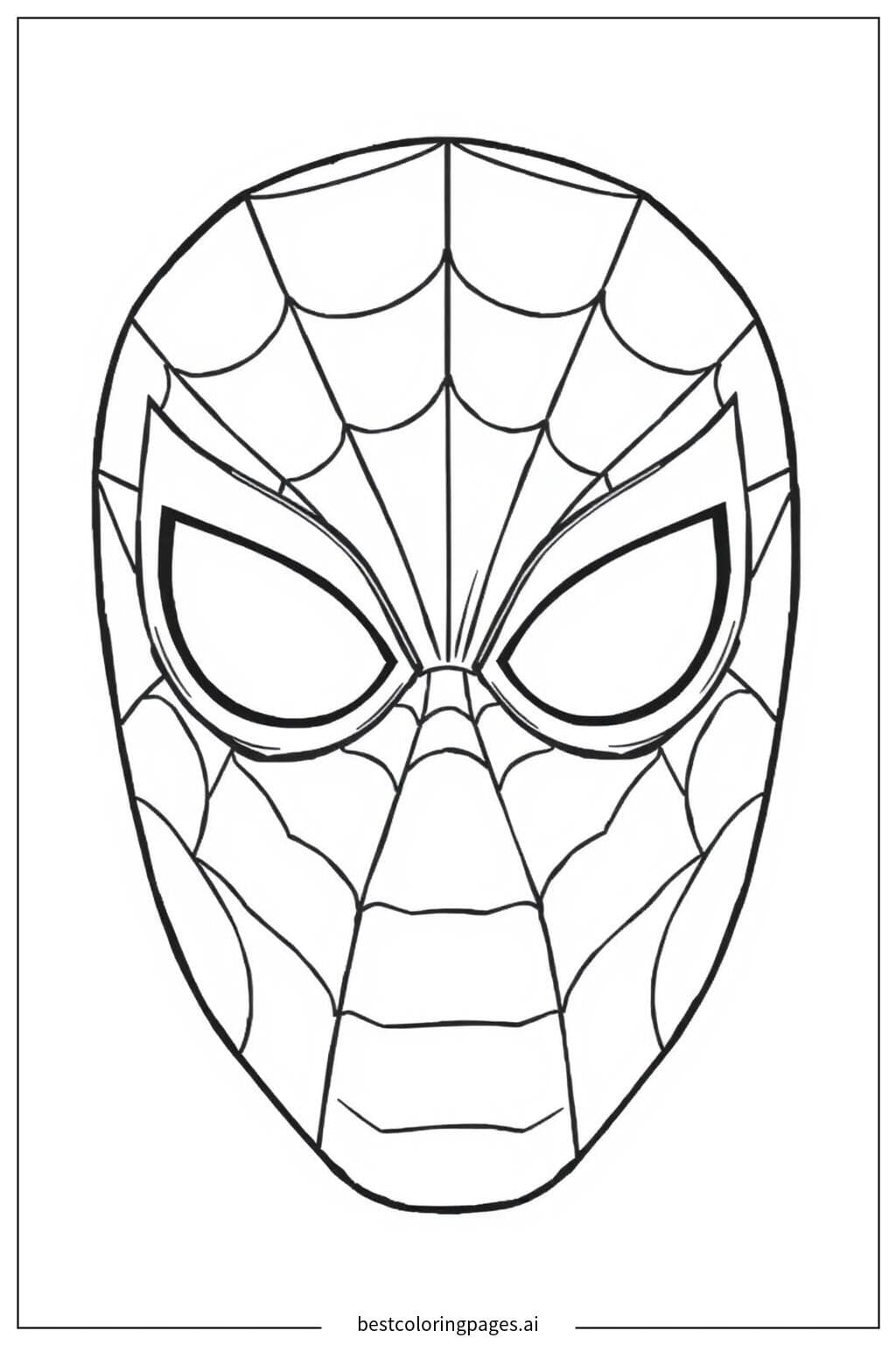Spiderman's Mask Close-Up
