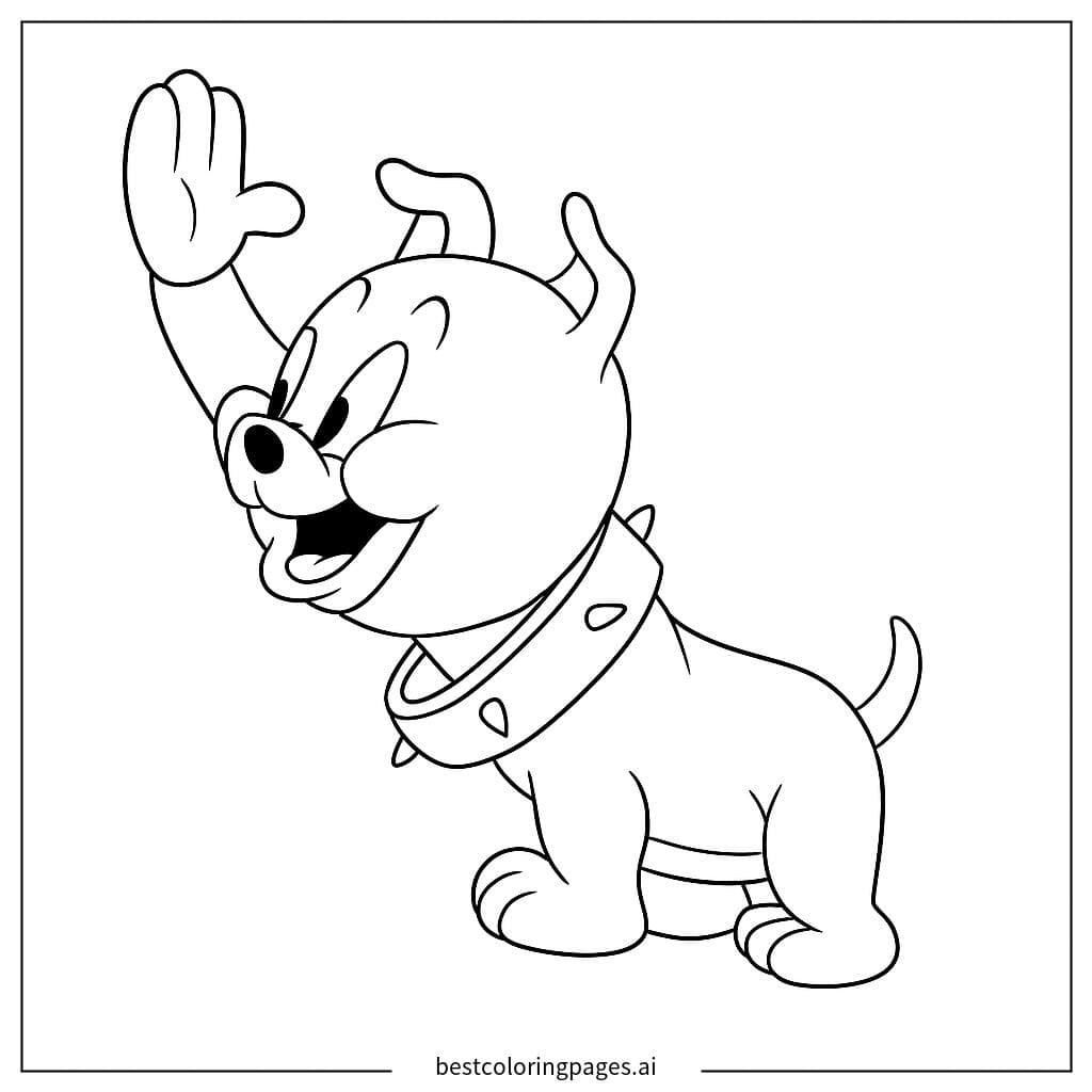 Spike Waving Hello