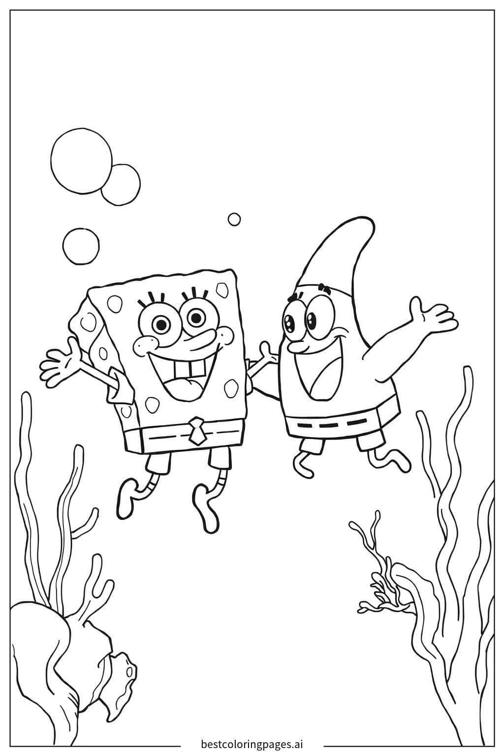 SpongeBob und Patrick beim Quallenfischen