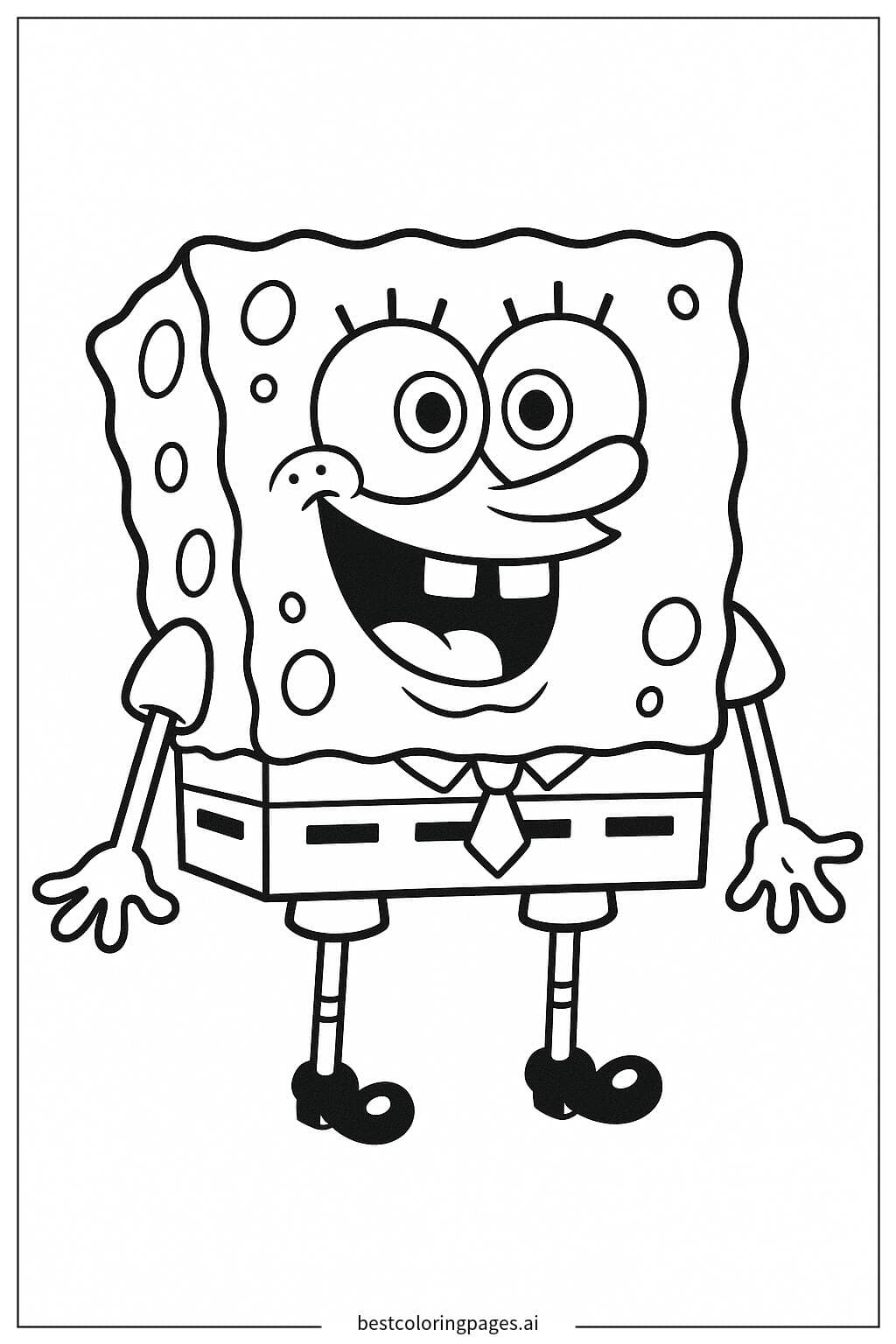 SpongeBob Making a Funny Face