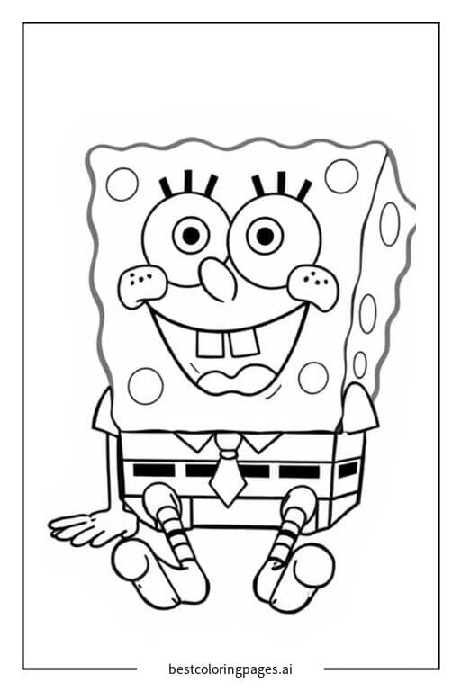 SpongeBob Sitting