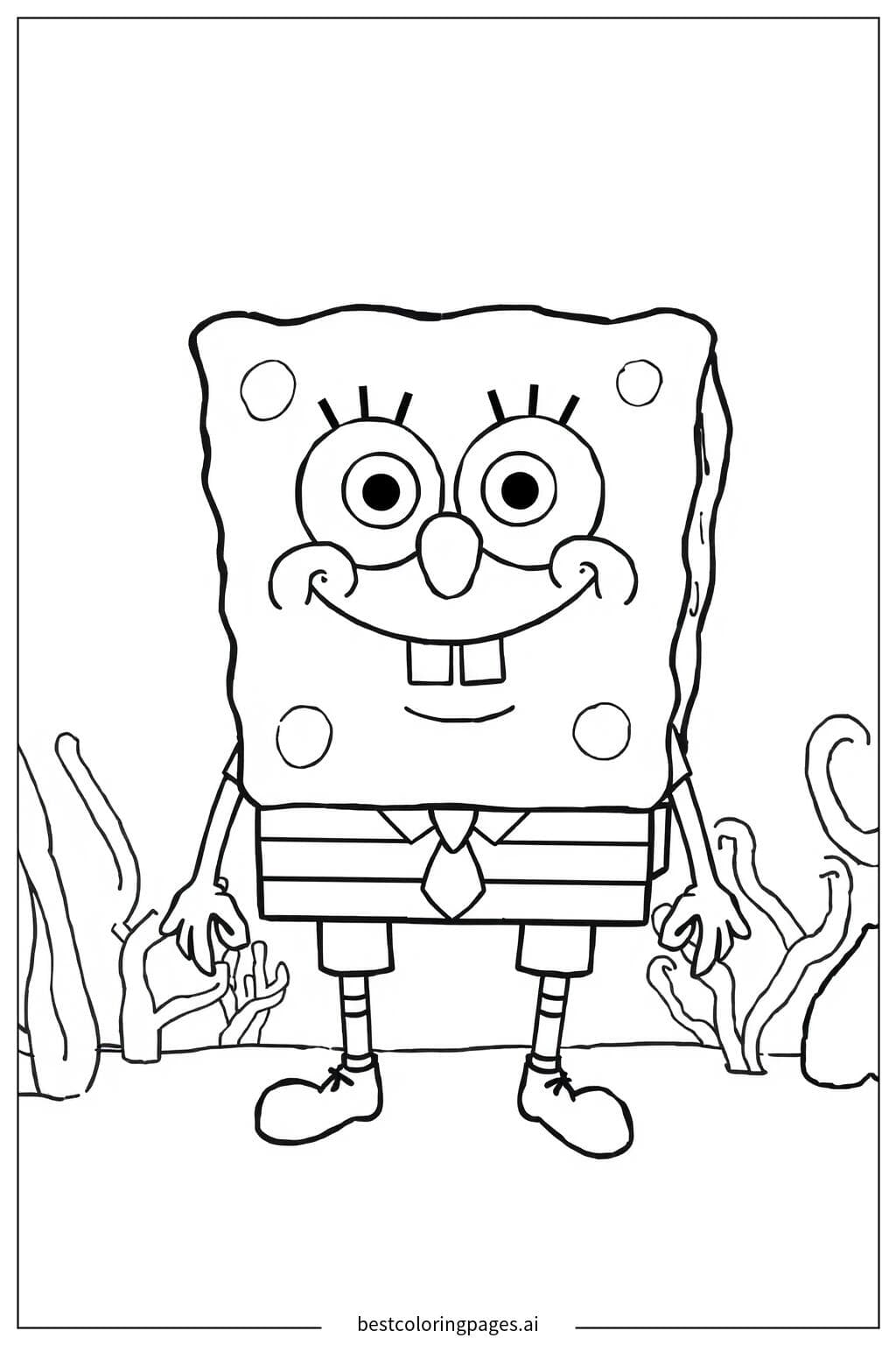 SpongeBob Schwammkopf lächelt