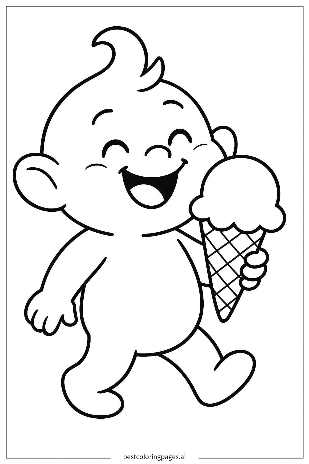 Sprunki Enjoying Ice Cream