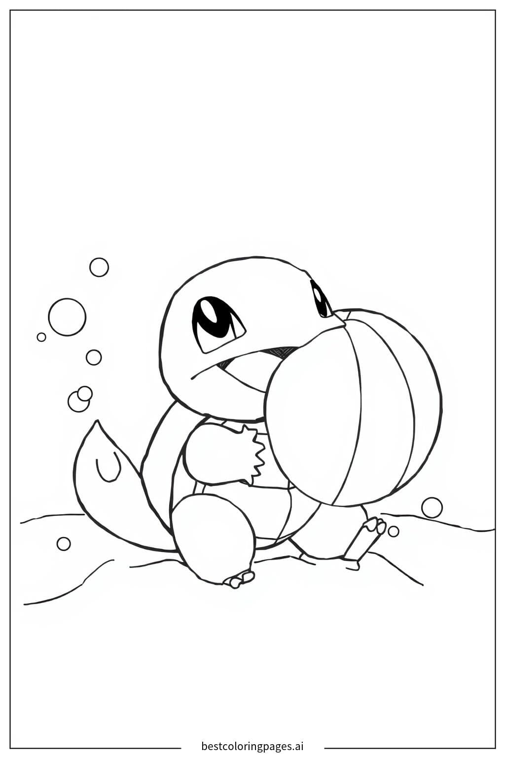 Schiggy beim Spielen