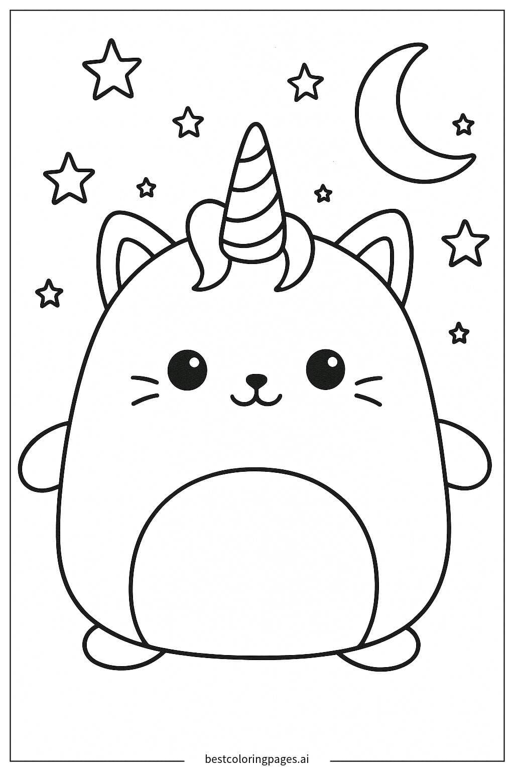 ภาพระบายสี Squishmallow