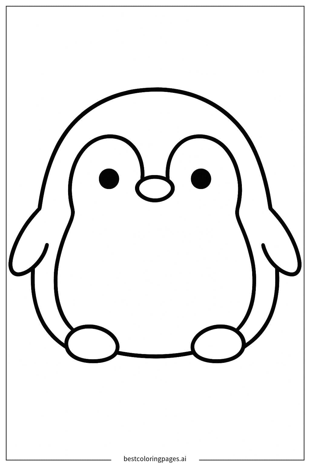 Pingüino Squishmallow Sentado