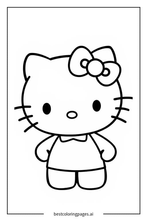 Stehende Hello Kitty