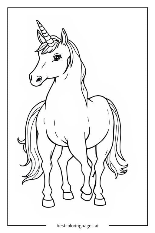 Majestic Standing Unicorn