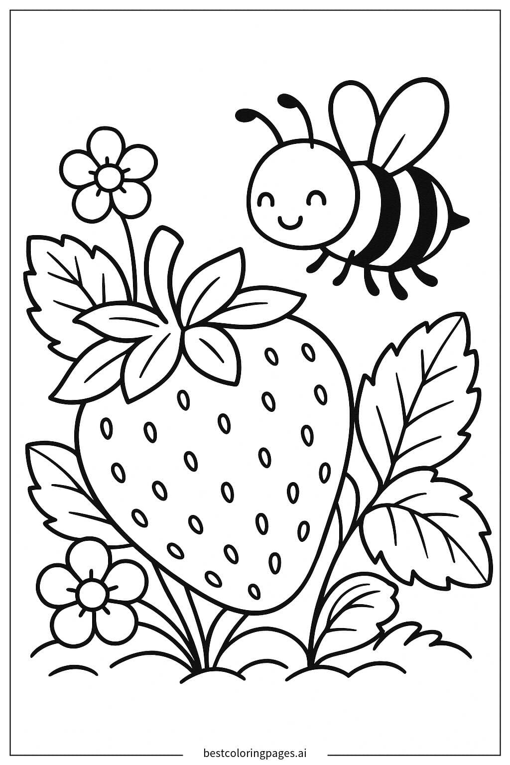 Strawberry and Bee Delight