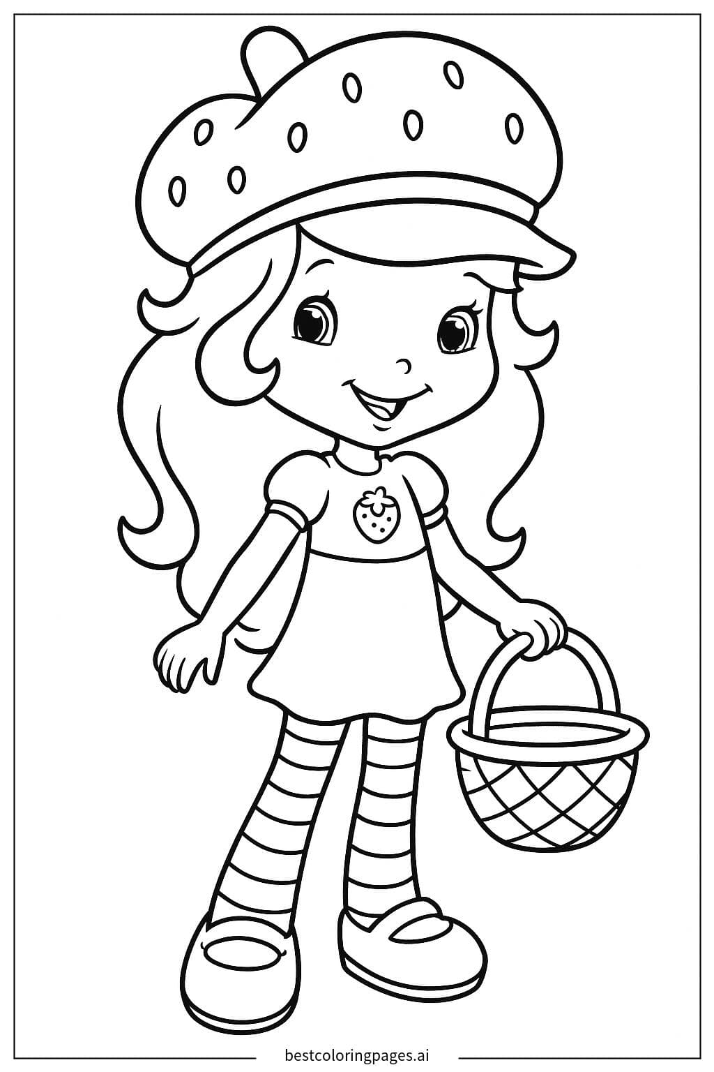 Strawberry Shortcake with a Basket