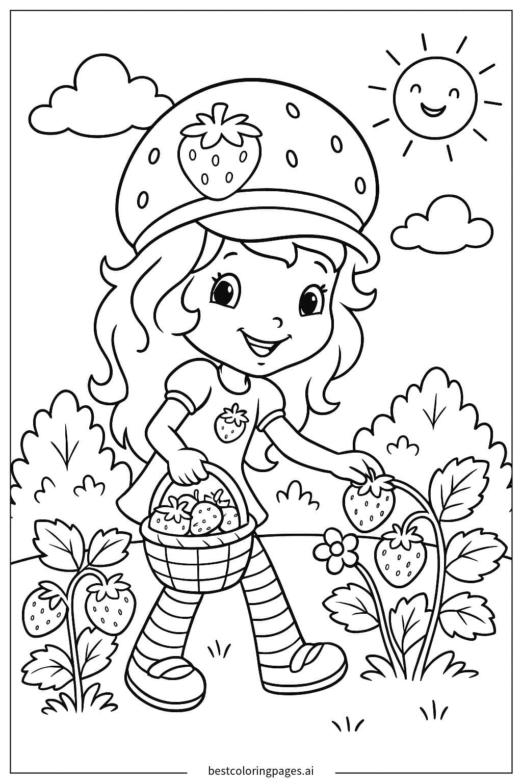 Strawberry Shortcake Gathering Berries