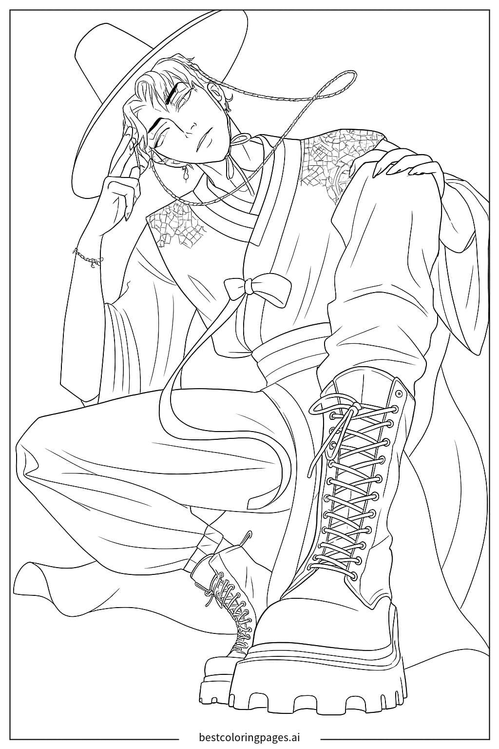 Stylish Warrior Posing
