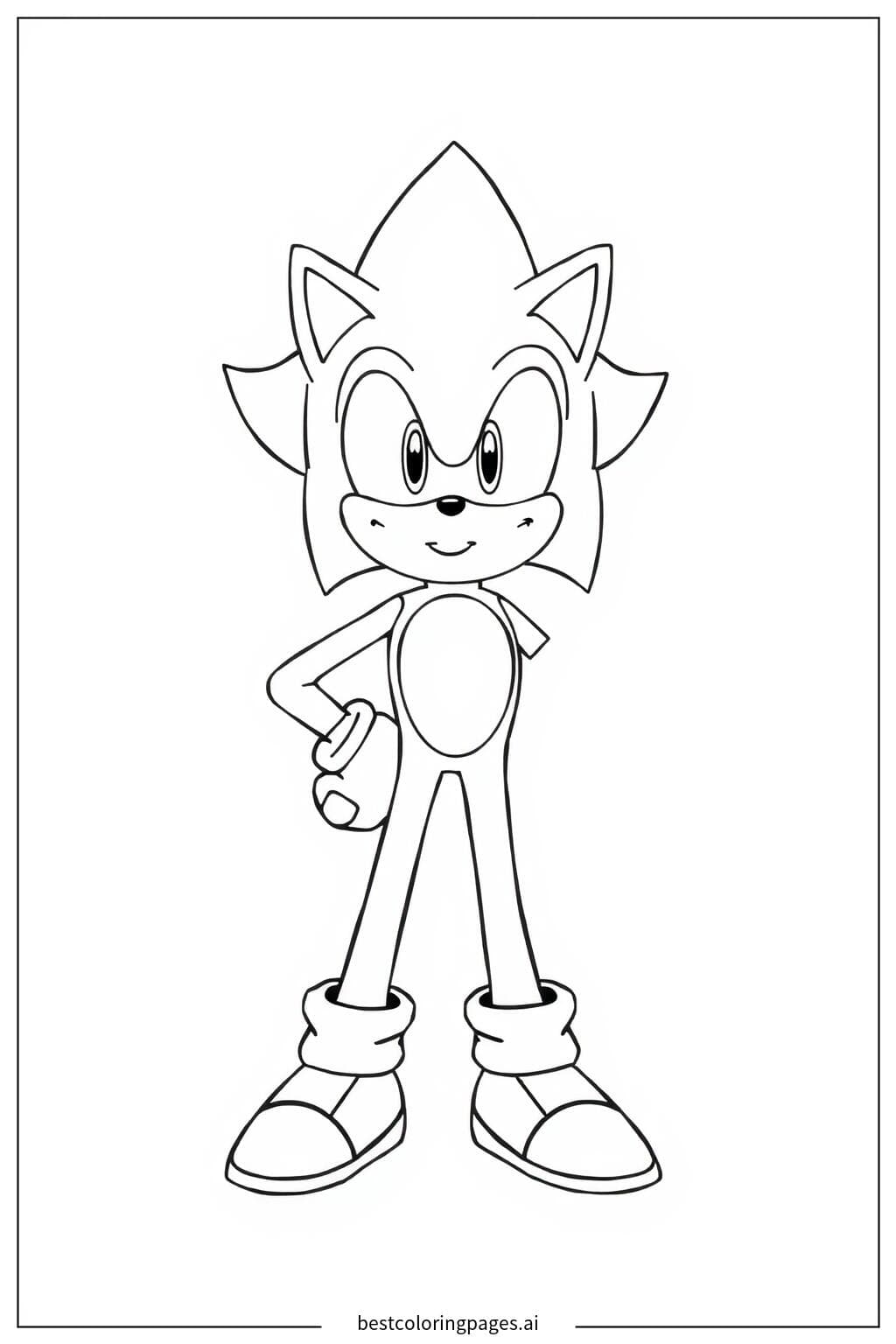 Super Sonic in Action Pose