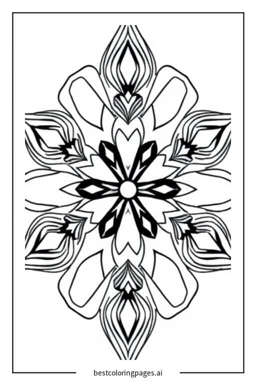 Disegni di Design astratto simmetrico da Colorare