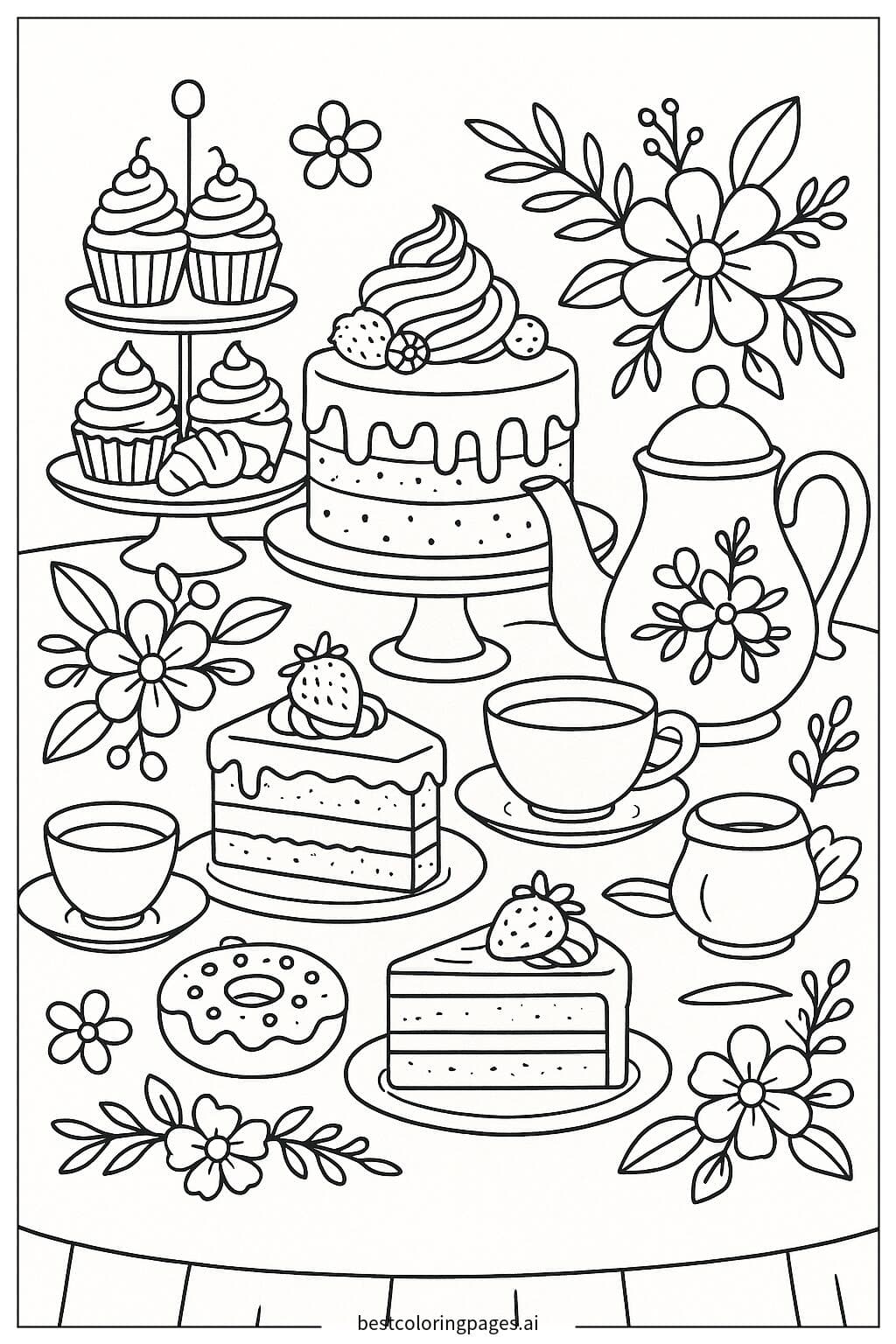 Tea Party with Desserts