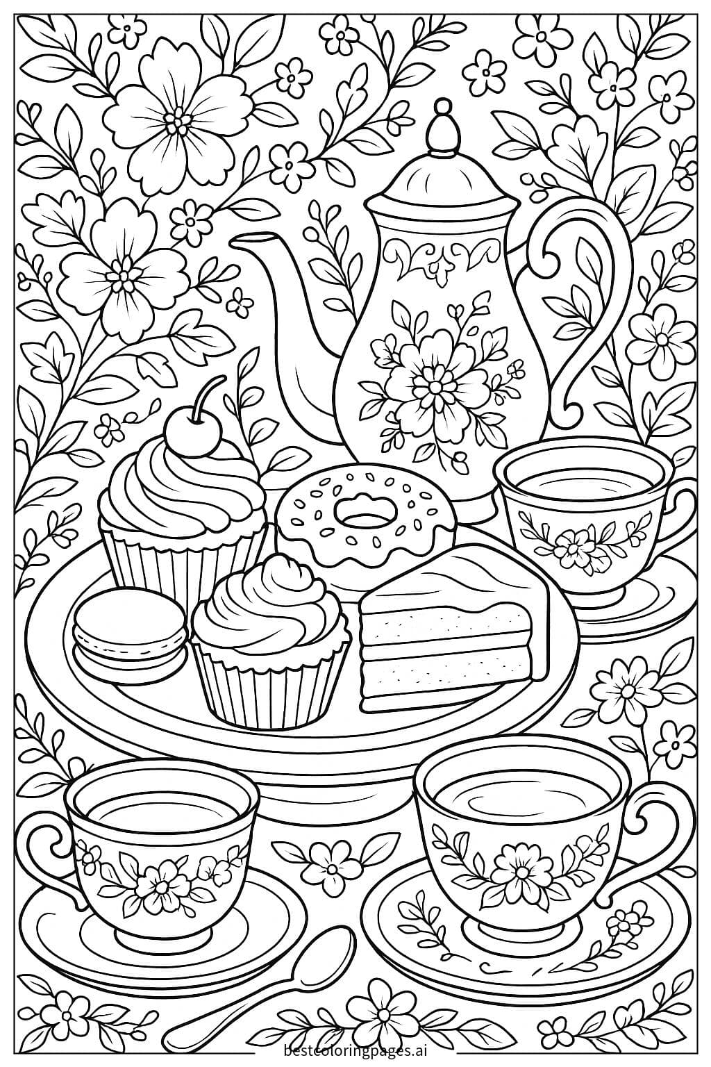 Tea Party with Pastries