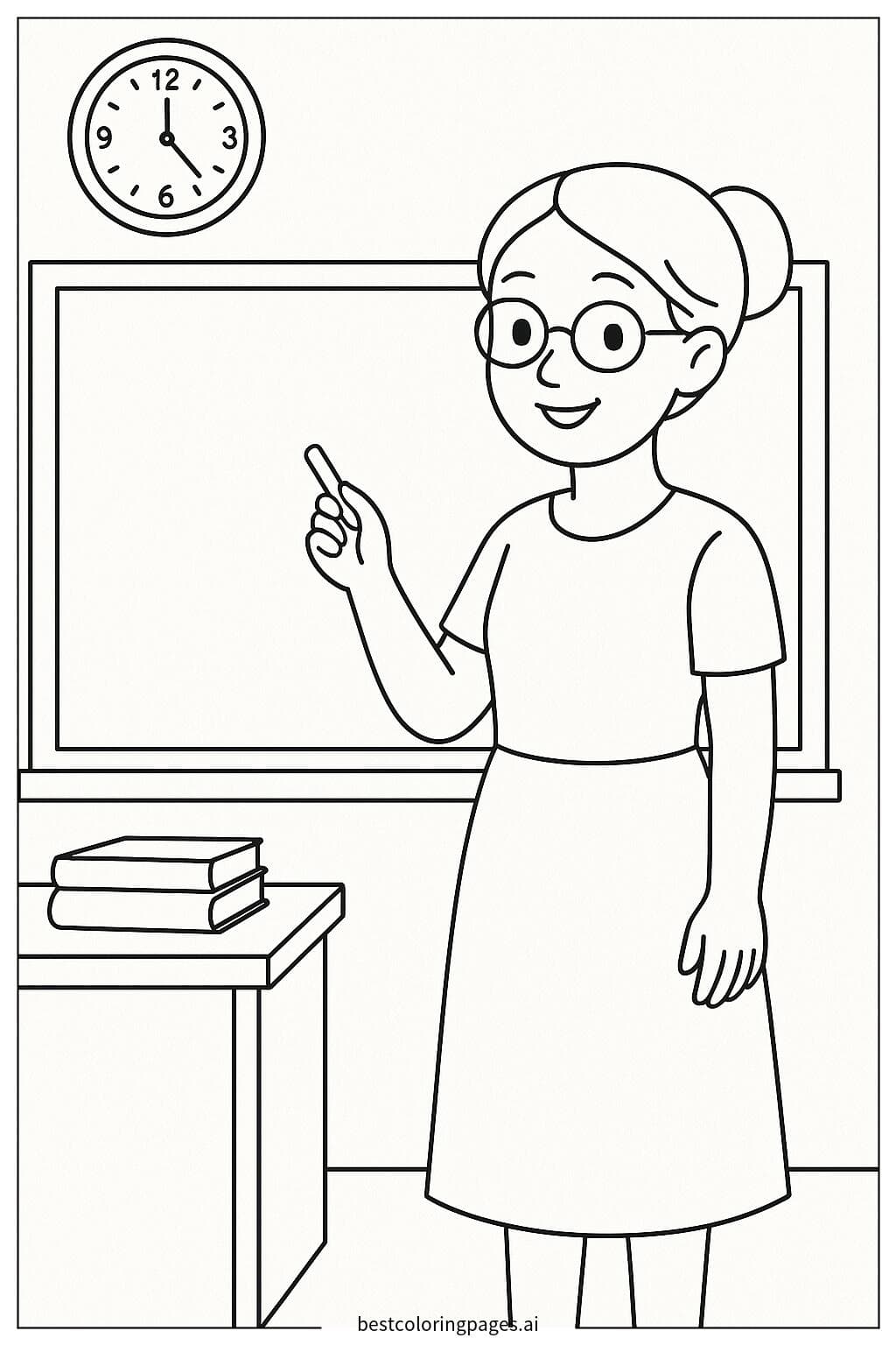 Teacher at the Blackboard