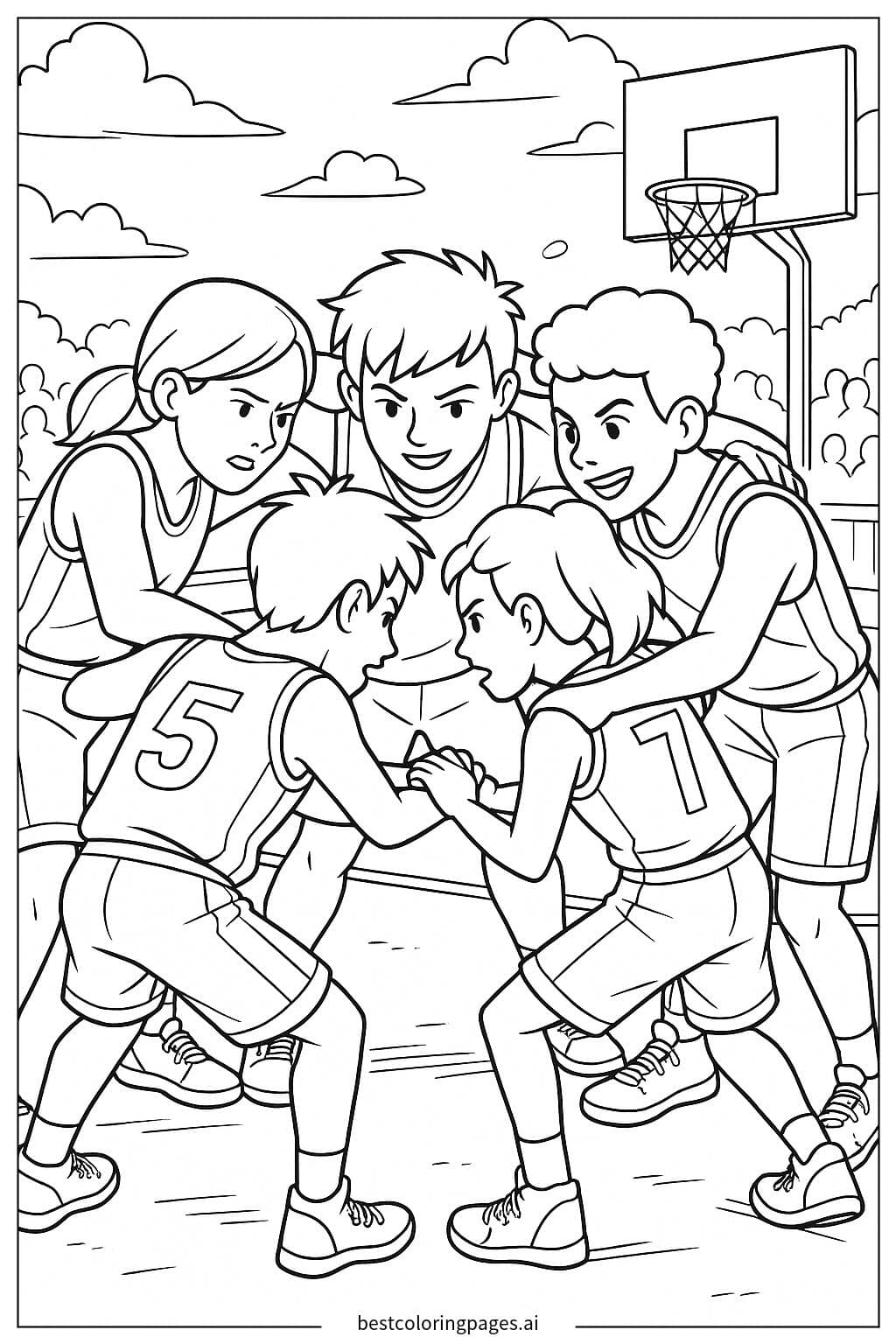Team Huddle Before the Big Game