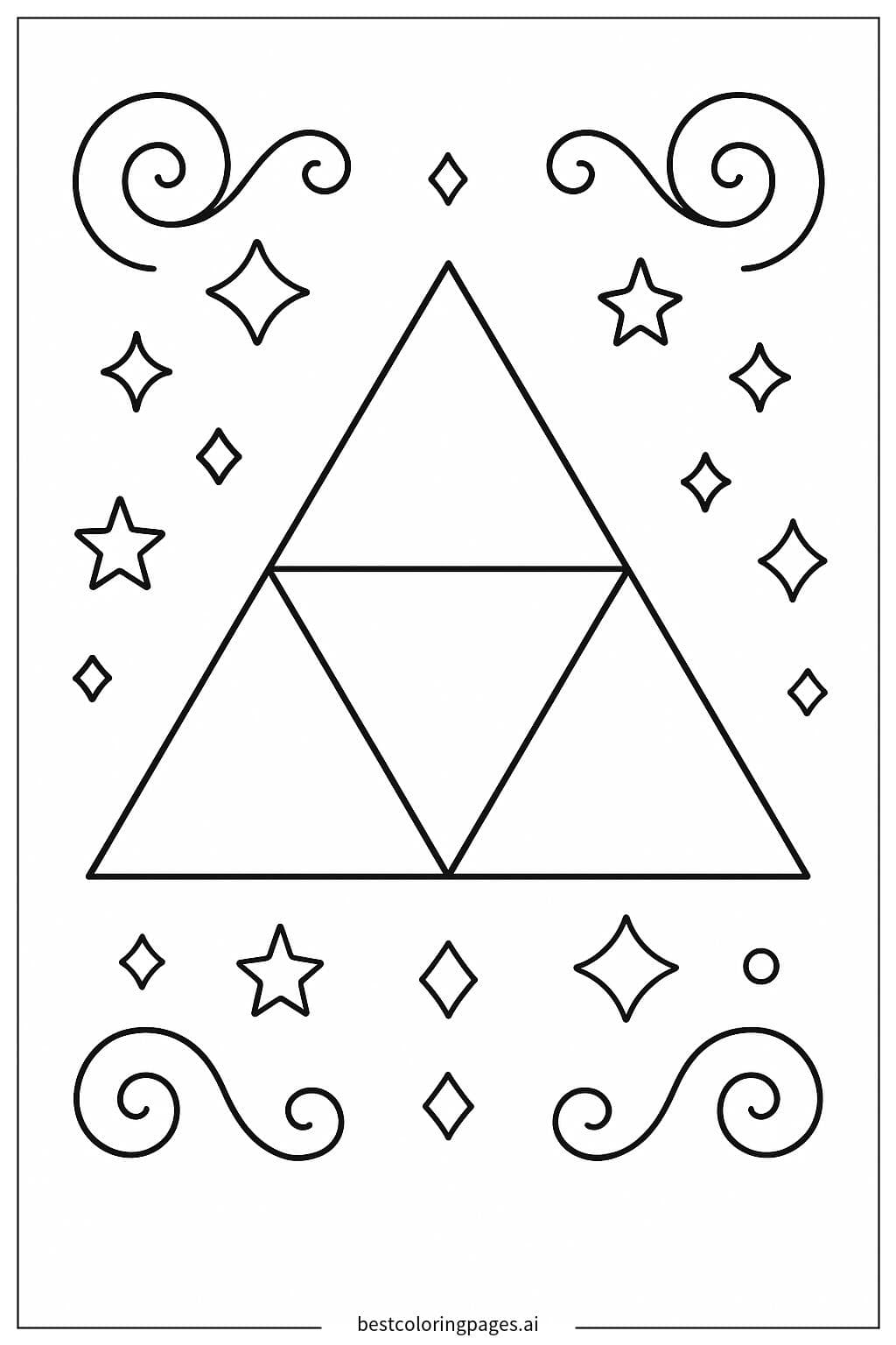 Triforce Symbol with Simple Design