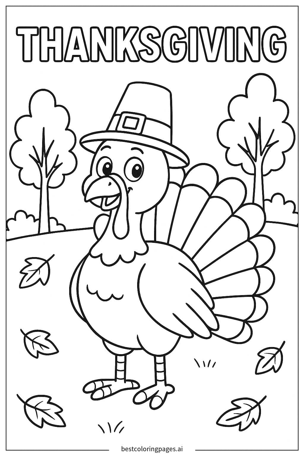 Thanksgiving Turkey with Pilgrim Hat