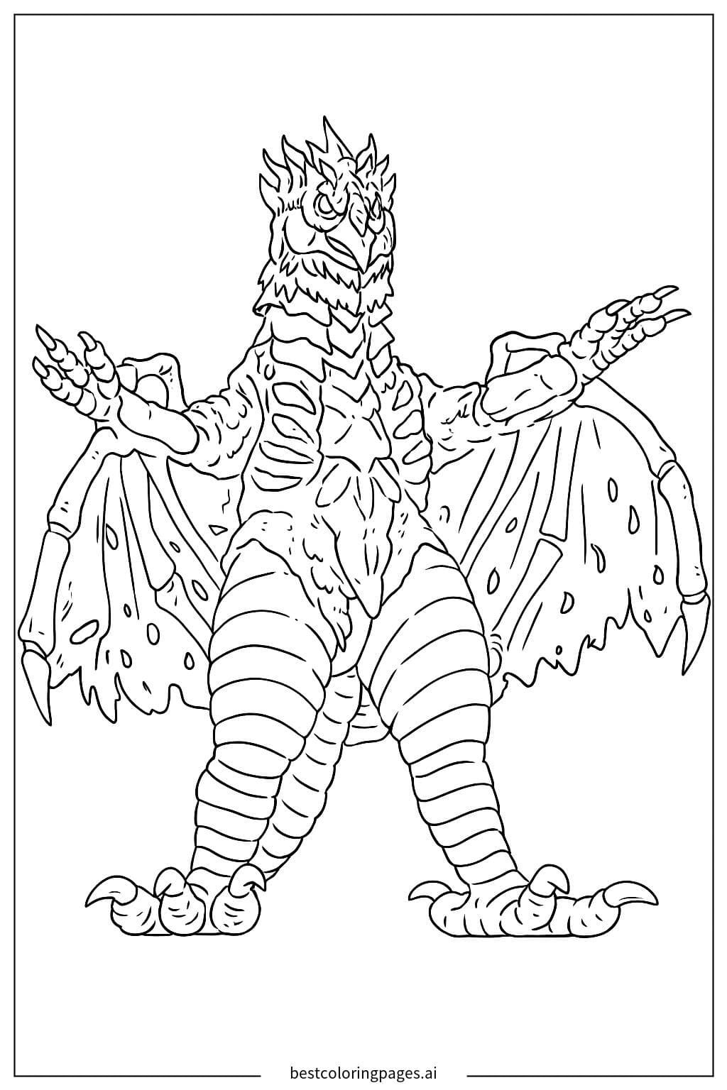 Ultraman Tiga Battle Scene Coloring Page