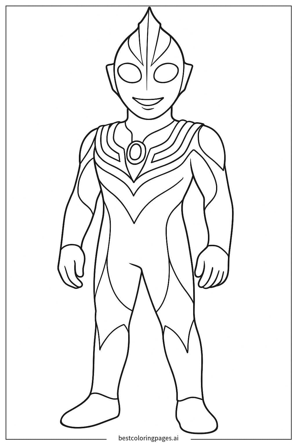 Ultraman Tiga Smiling
