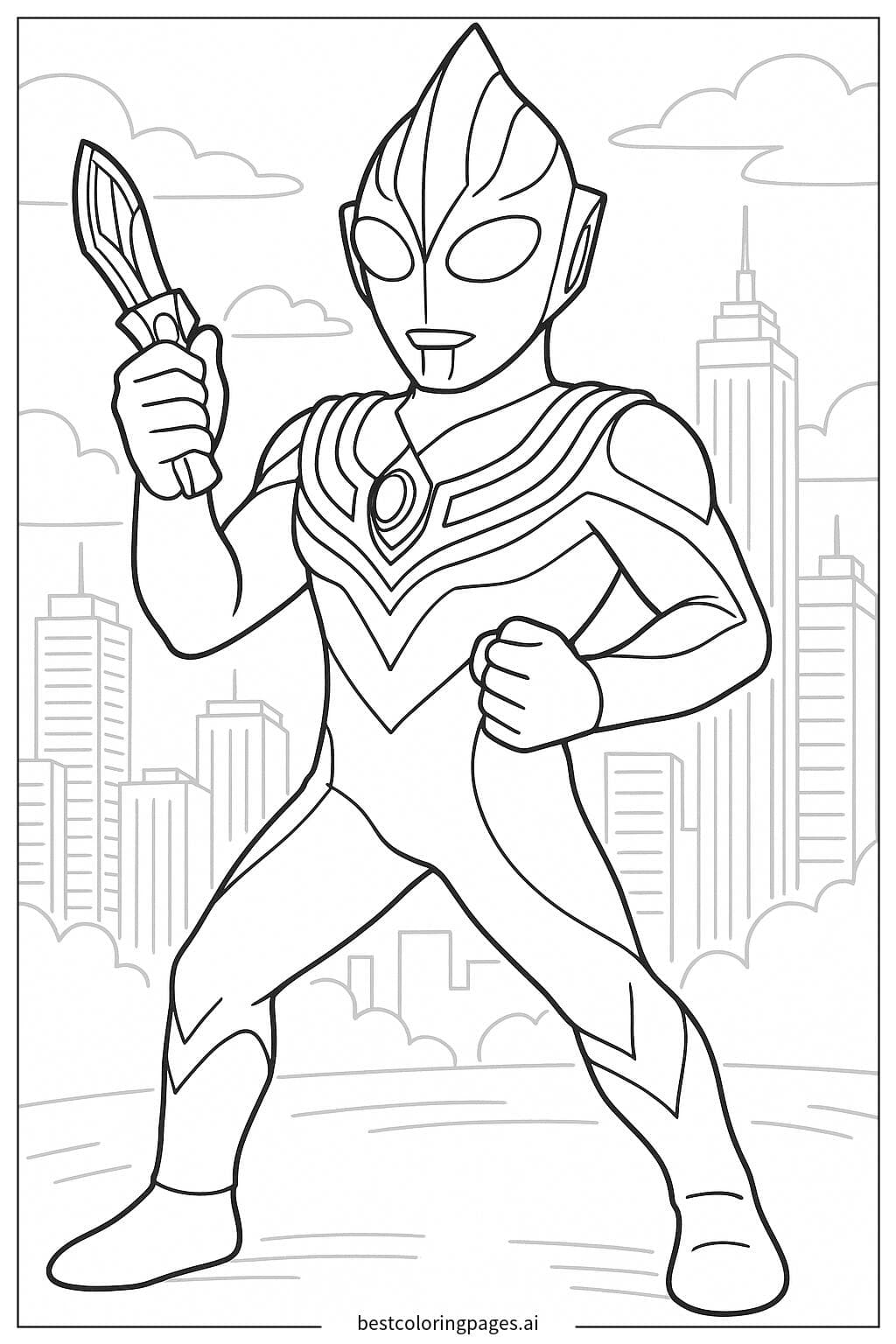 Ultraman Tiga with Spark Lens