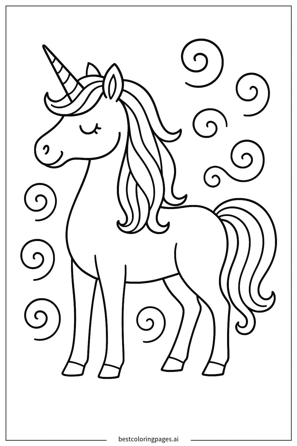 Graceful Unicorn Standing