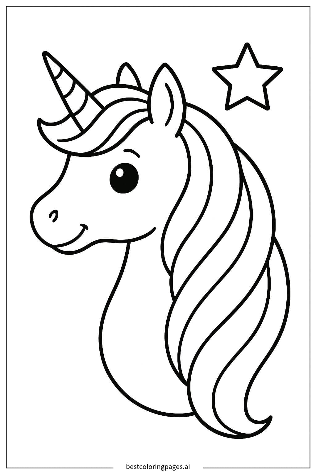 Magical Unicorn and Star