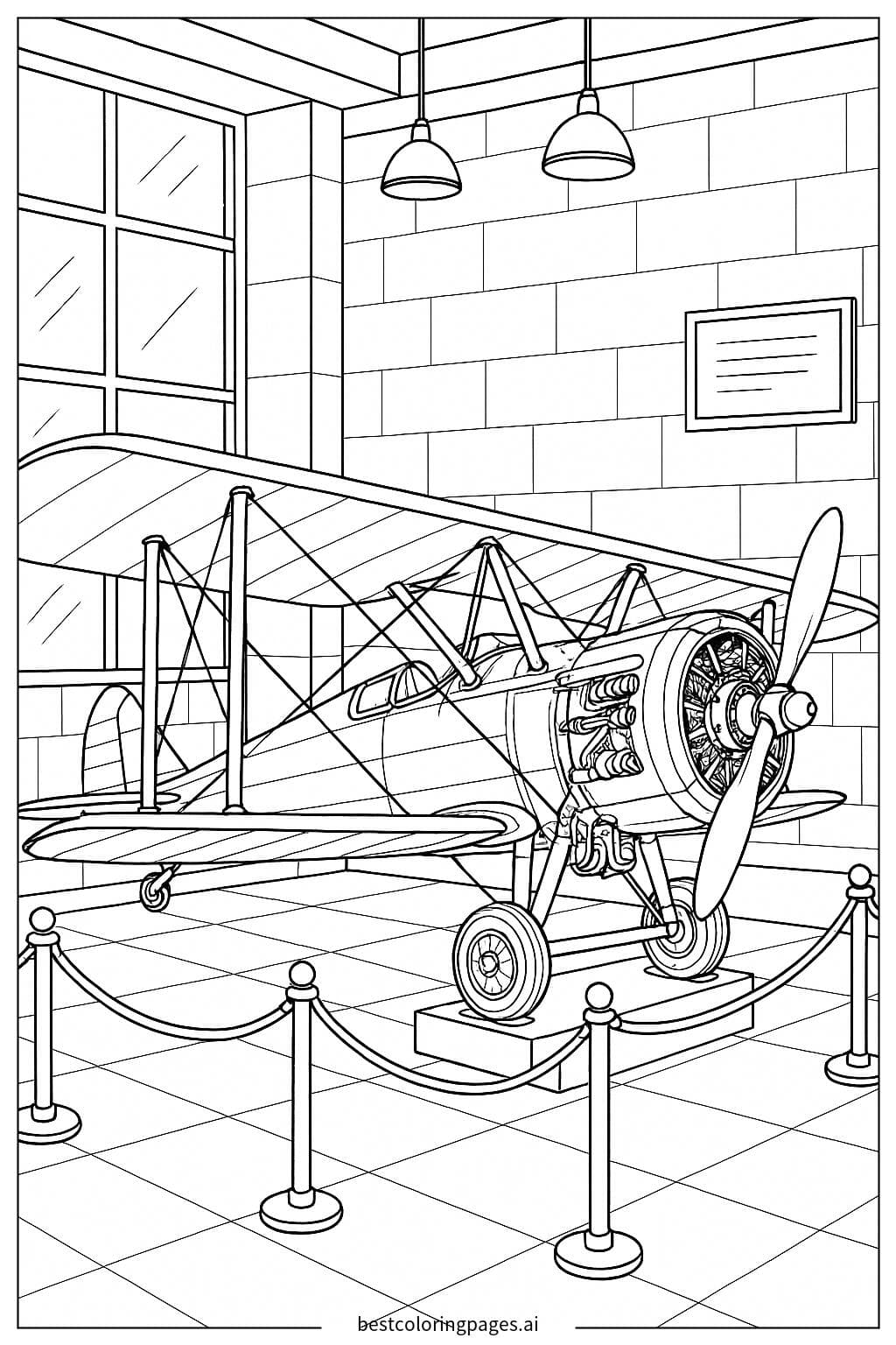 Avião Vintage no Museu