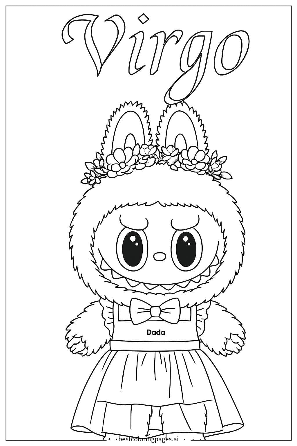 Virgo Labubu Character