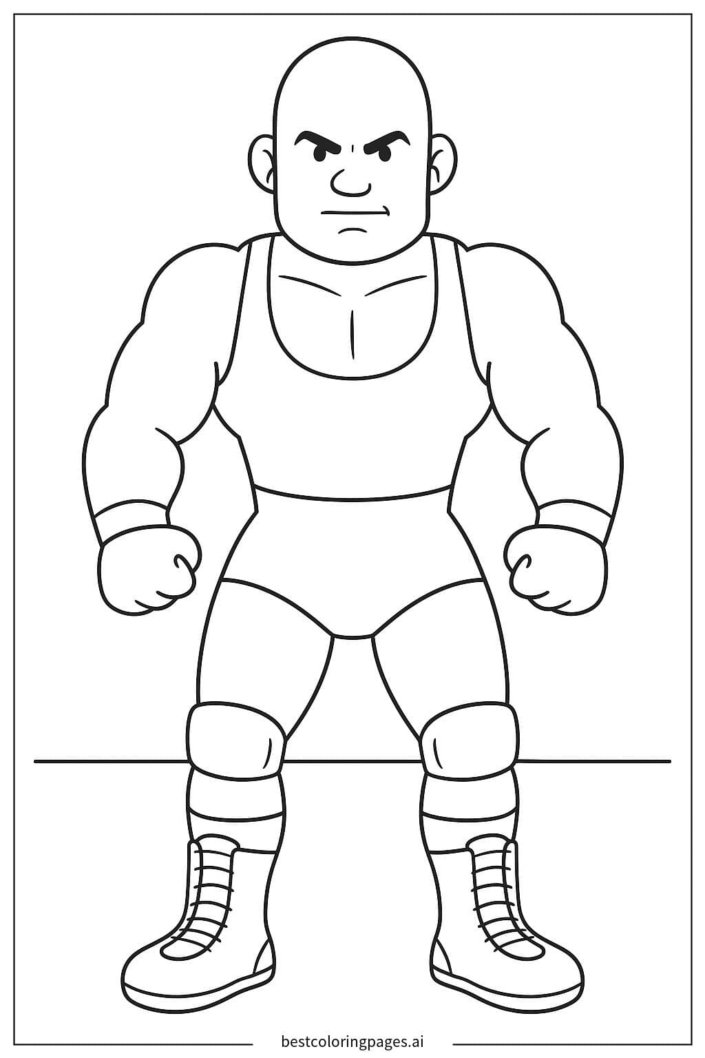 Lutador em Posição Pronta