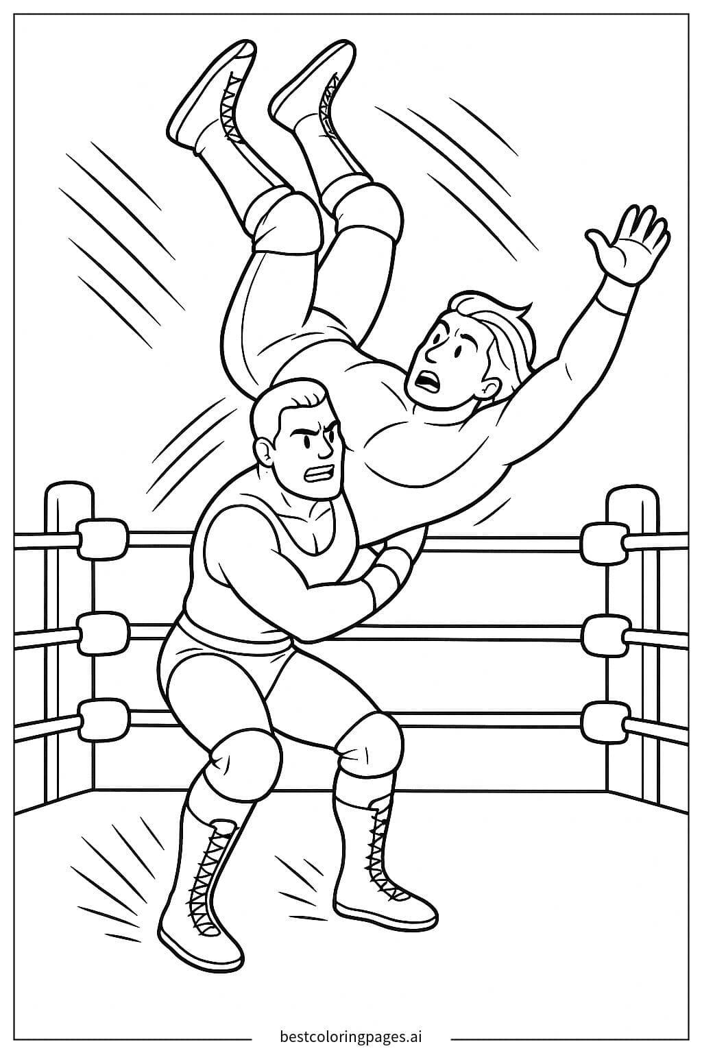 Lutador Executando Suplex