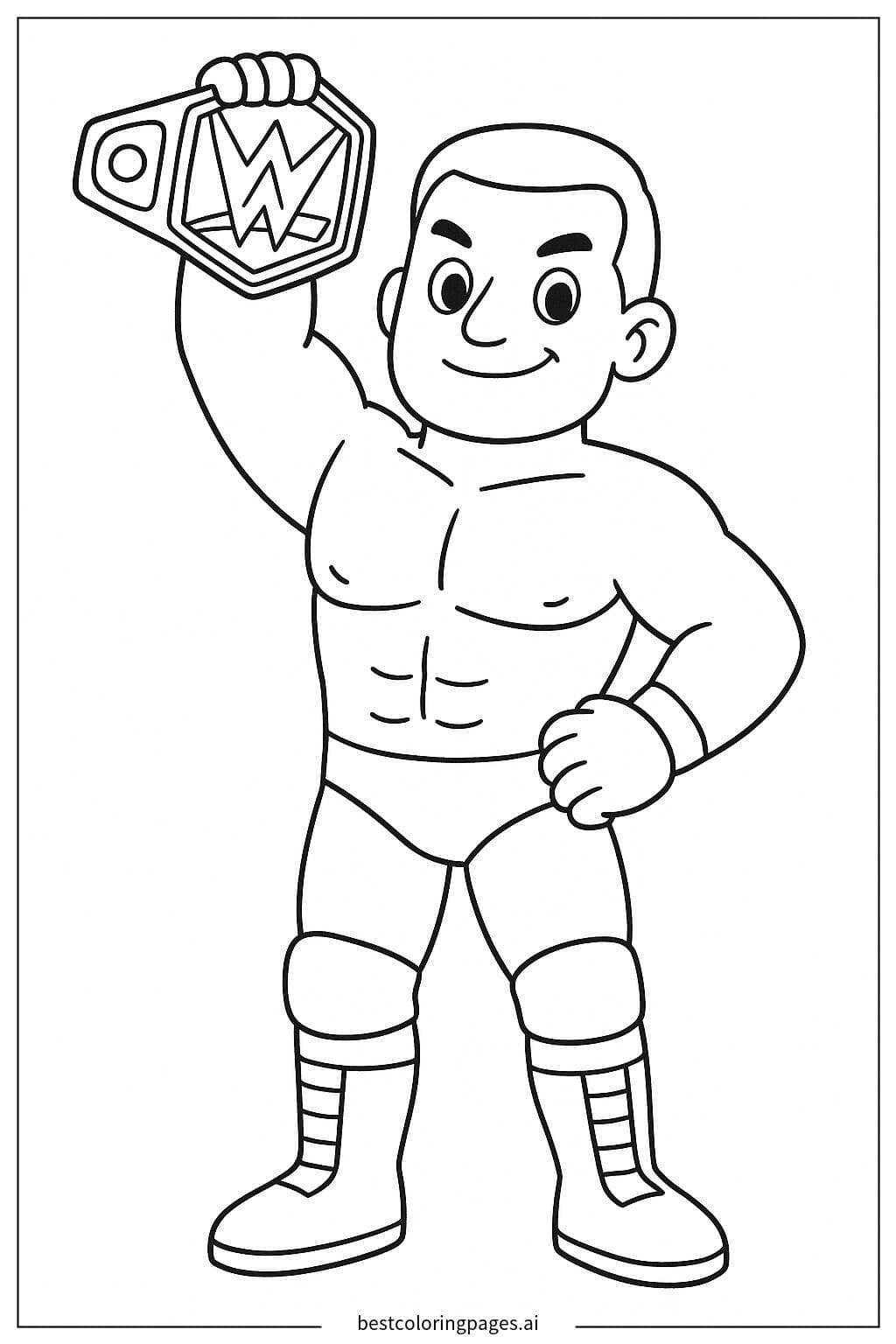 Lutador com Cinturão