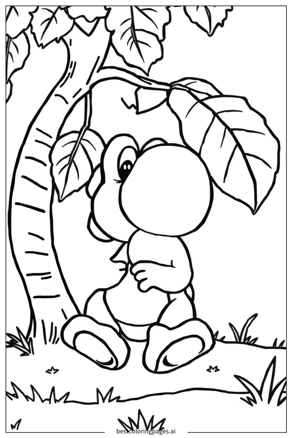 Yoshi comiendo fruta