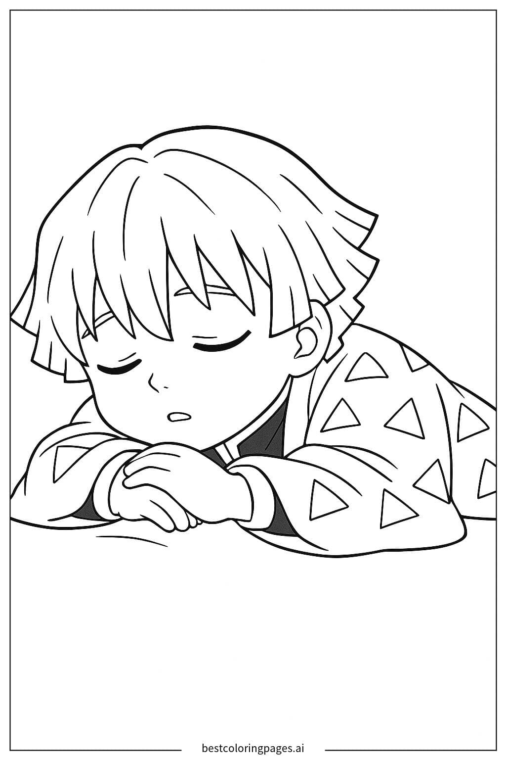 Zenitsu Agatsuma Peacefully Sleeping