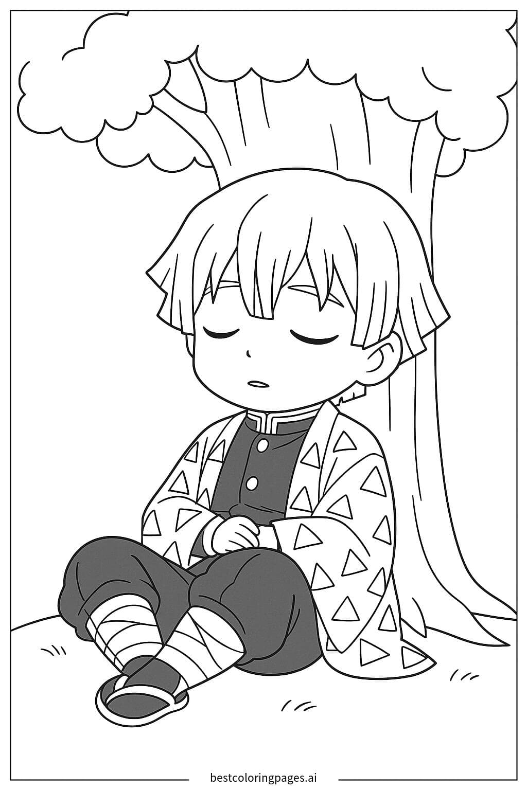 Zenitsu Sleeping Peacefully