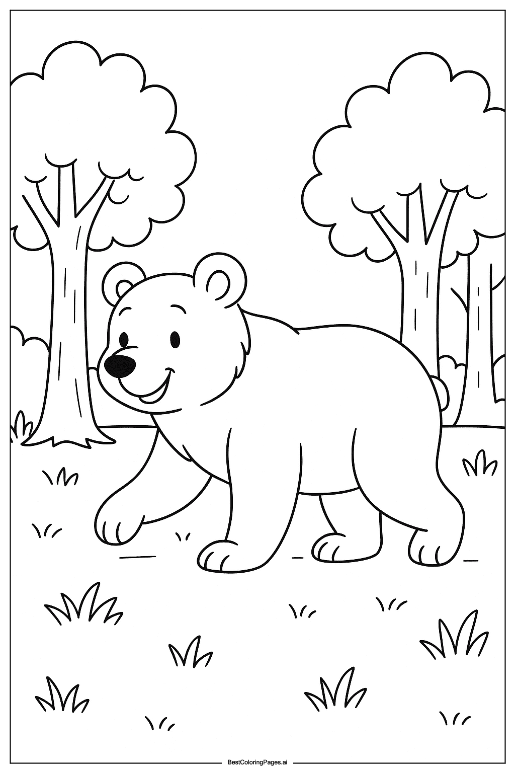Bear in forest