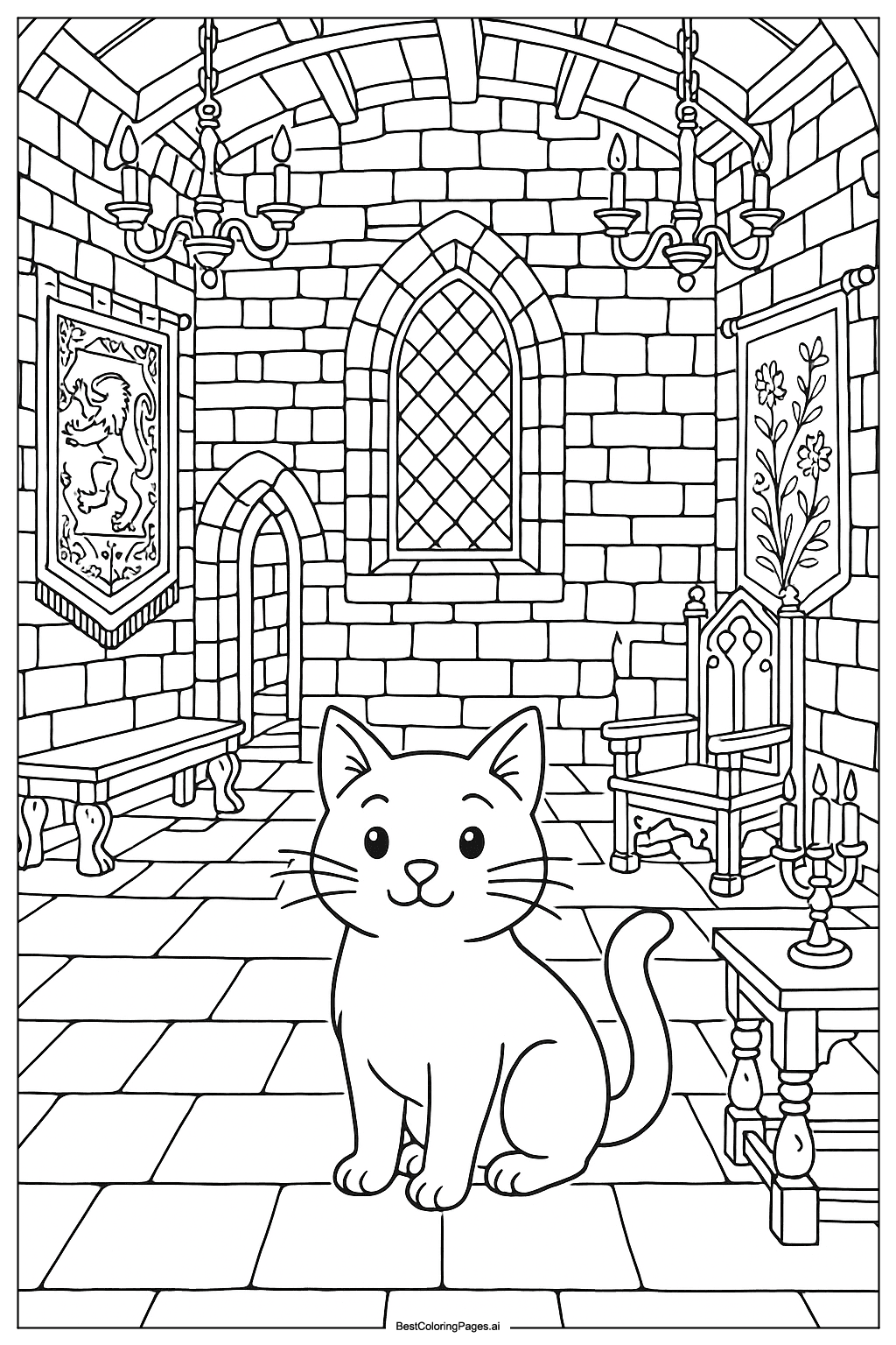 Cat in the castle
